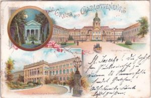 14059 Berlin-Charlottenburg, u.a. Hochschule, Farblitho, ca. 1900