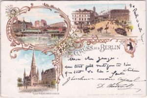 10178 Berlin-Mitte, u.a. Alexanderplatz, Farblitho, ca. 1895