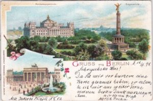 11011 Berlin-Tiergarten, Reichstagsgebäude, Farblitho, ca. 1895