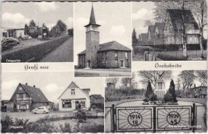 22844 Harksheide (Norderstedt), u.a. Tankstelle, ca. 1955