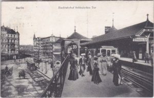 10997 Berlin-Kreuzberg, Hochbahnhof Schlesisches Tor, ca. 1905