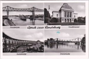 24768 Rendsburg, u.a. Drehbrücke, ca. 1955