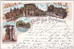 32545 Bad Oeynhausen, u.a. Schützenhof, Farblitho, ca. 1895