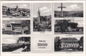 34414 Scherfede in Westfalen (Warburg) u.a. Altersheim, ca. 1950