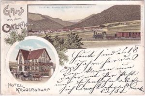 38642 Oker/Okertal im Harz (Goslar), Farblitho, ca. 1900