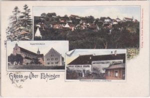 89275 Oberelchingen (Elchingen), Klosterbrauerei, Litho, ca. 1905