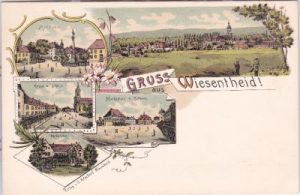 97353 Wiesentheid, u.a. Marienplatz, Farblitho, ca. 1900