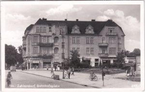 14165 Berlin-Zehlendorf, Bahnhofsplatz, ca. 1955