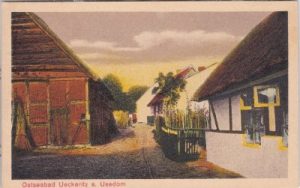 17459 Ückeritz auf Usedom (Ostsee), Straßenansicht, ca. 1920