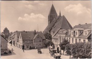 18507 Grimmen (Mecklenburg), Straßenansicht, ca. 1955