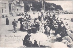 18546 Sassnitz auf Rügen, Concert am Strande, ca. 1905