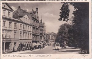 24103 Kiel, Straßenansicht, Straßenbahn, ca. 1935