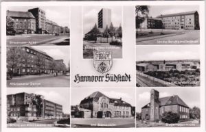 30169 Hannover-Südstadt-Bult, u.a. Bonnerstraße, Bahnhof, ca. 1955