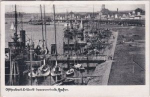 23570 Lübeck-Travemünde, Hafen, ca. 1935