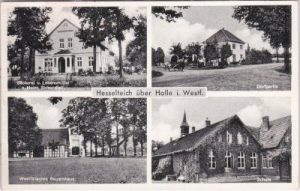 33775 Hesselteich (Versmold), u.a. Bäckerei Sickendiek, ca. 1950