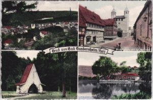 37581 Bad Gandersheim/Harz, u.a. Osterbergsee, ca. 1955