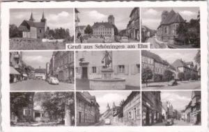 38364 Schöningen am Elm, u.a. Straßenansichten, ca. 1955