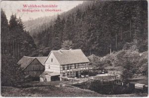 38700 Hohegeiß (Braunlage/Harz), Wolfsbachmühle, ca. 1905