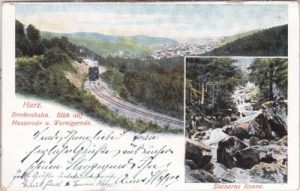 38855 Hasserode (Wenigerode/Harz), Brockenbahn, ca. 1900