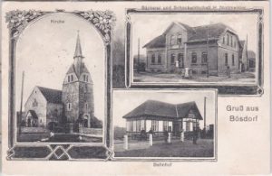 39359 Bösdorf (Oebisfelde-Weferlingen), u.a. Bahnhof, ca. 1915