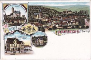 61250 Kransberg im Taunus (Usingen), Farblitho, ca. 1895