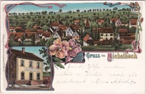 74858 Michelbach (Aglasterhausen), Farblitho, ca. 1905