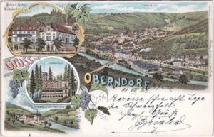 78727 Oberndorf am Neckar, u.a. Gewehrfabrik, Farblitho, ca. 1900