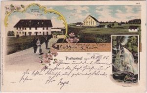 79271 Simonswald, Plattenhof, Gasthaus zur Platte, Litho, ca. 1900