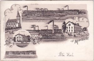 93142 Maxhütte-Haidhof, u.a. Eisenwerk, Litho, ca. 1895