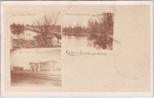 21244 Holm-Seppensen (Buchholz/Nordheide), u.a. Bahnhof, ca. 1905