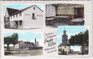 35321 Wetterfeld (Laubach), Gasthaus Ries, ca. 1955
