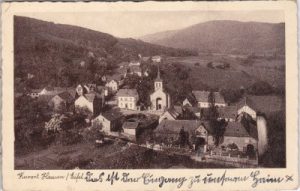 52396 Hausen/Eifel (Heimbach), Ortsansicht, ca. 1935