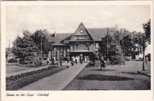 44534 Lünen an der Lippe, Bahnhof, ca. 1955