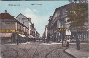 46045 Oberhausen, Marktstraße, ca. 1920