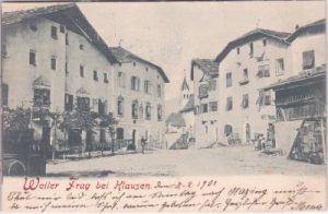 Weiler Frag (Klausen in Südtirol), Ortsansicht, ca. 1900