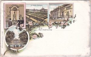 Bruxelles (Brüssel), Palais de la Nation, Farblitho, ca. 1900