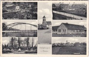 48499 Salzbergen/Emsland, u.a. Bahnhof, ca. 1955