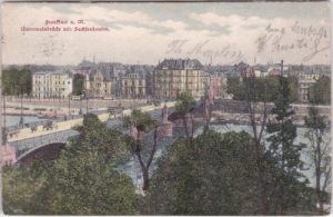 60311 Frankfurt am Main-Sachsenhausen, Untermainbrücke, ca. 1905
