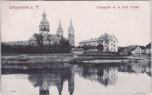 63500 Seligenstadt am Main, Mainpartie, ca. 1915