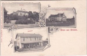 63633 Birstein, u.a. Bahnhof, ca. 1905