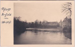 46419 Isselburg-Anholt, Schlossansicht, Fotokarte, ca. 1930