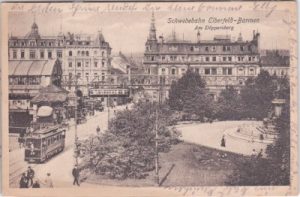 42103 Elberfeld- Barmen, Am Döppersberg, Schwebebahn, ca. 1915