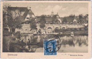 44265 Dortmund-Brünninghausen, Steinerne Brücke, ca. 1920