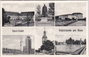 65428 Rüsselsheim am Main, u.a. Opel-Bahnhof, ca. 1950