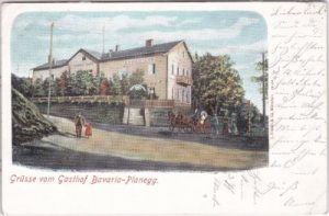 82152 Planegg, Gasthof Bavaria, Farblitho, ca. 1900