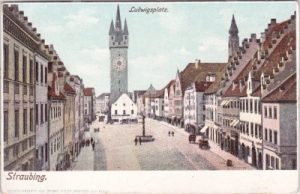 94315 Straubing an der Donau, Ludwigsplatz, ca. 1900