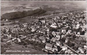 97828 Marktheidenfeld am Main, Luftaufnahme, ca. 1960,