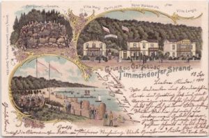 23669 Timmendorfer Strand, Hotel Waldesruhe, Farblitho, ca. 1895