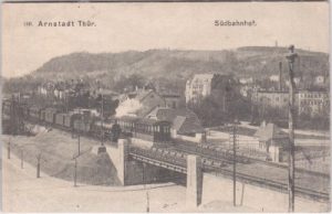 99310 Arnstadt in Thüringen, Südbahnhof, ca. 1915