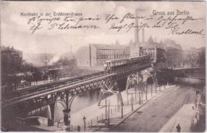 10963 Berlin-Kreuzberg, Hochbahn Trebbiner Straße, ca. 1905